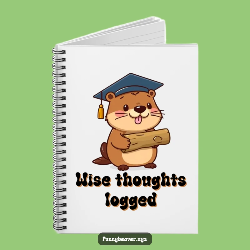 Funny Beaver Graduation Notebook: Proud Log Holder Achievement Journal
